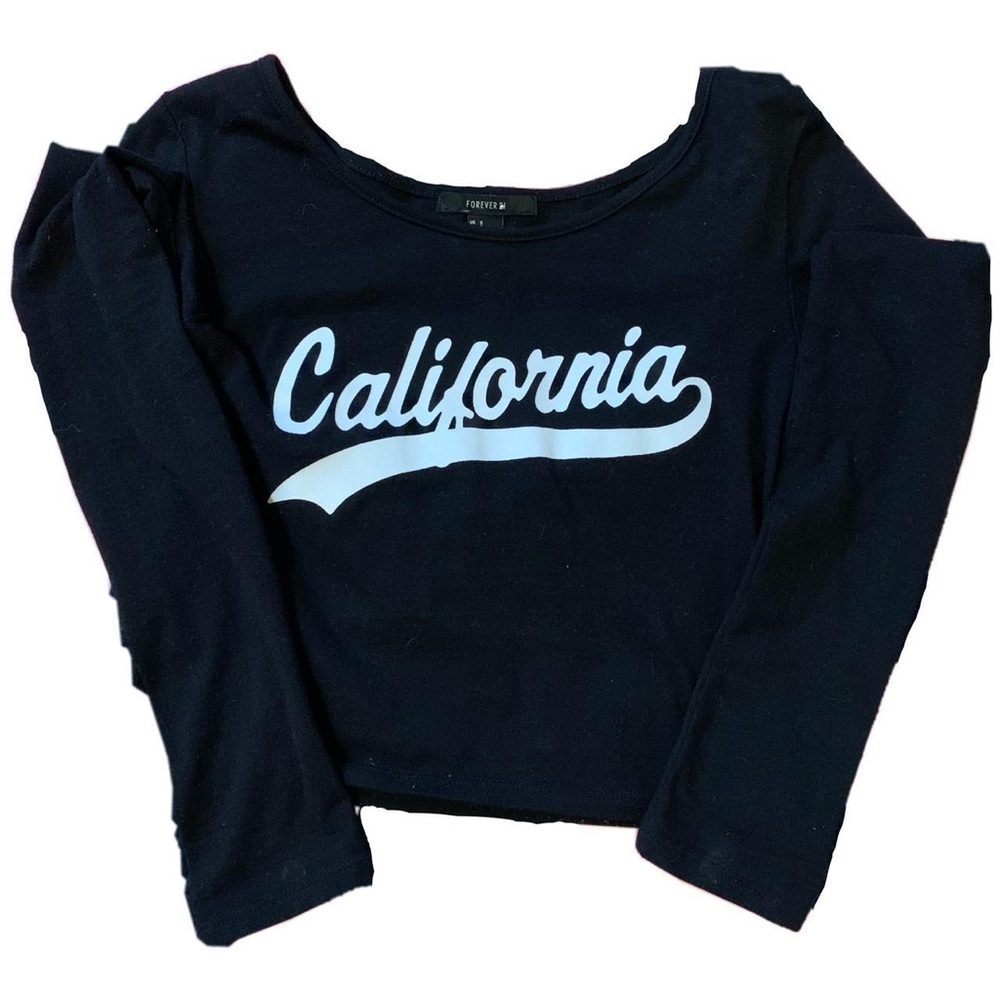 Black Cropped Longsleeve